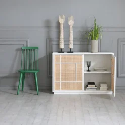 Stockholm Sideboard 120 cm bred vit med rotting