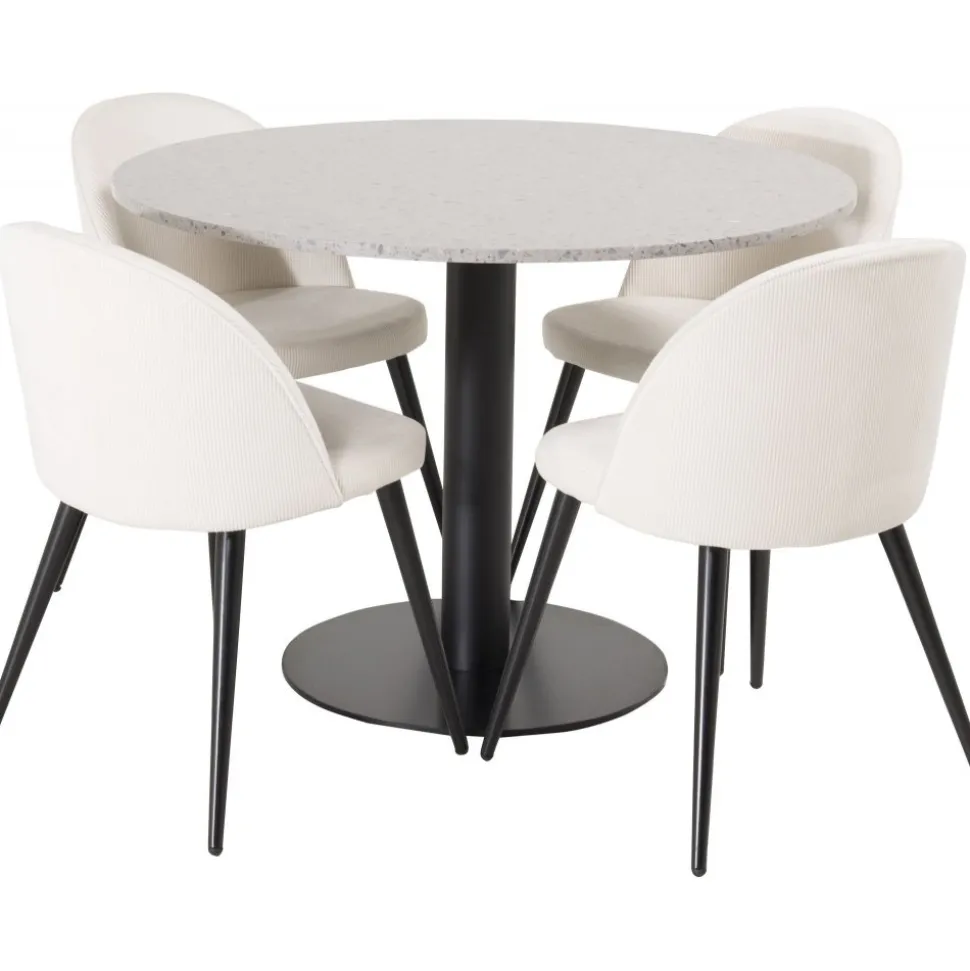 Stol beige manchester - Alice + Stolsdyna