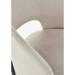 Stol beige med svarta ben - Cadeira + Möbeltassar