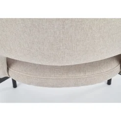 Stol beige med svarta ben - Cadeira