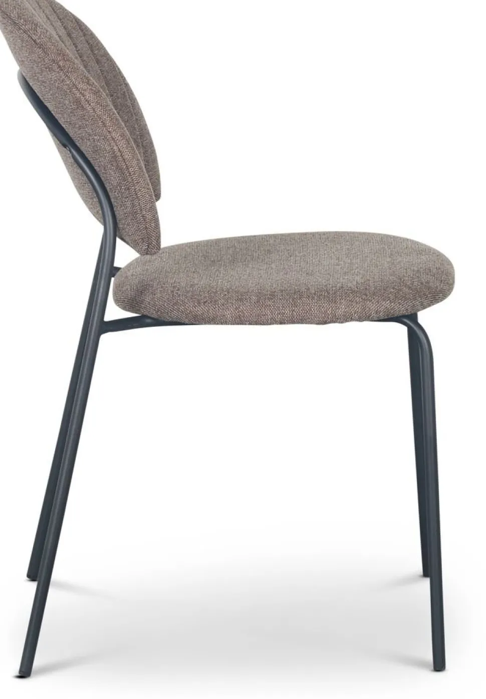 Stol brunt tyg svarta ben + Fläckborttagare för möbler