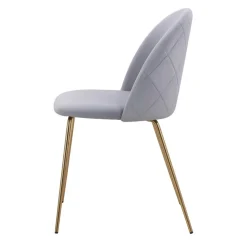 Stol grå med guldiga ben - Plaza