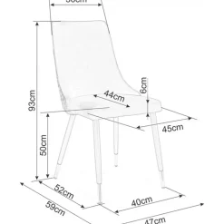Stol grå med svarta ben