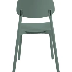 Stol grön plast stapelbar - Arkimedes
