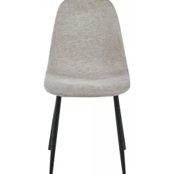 Stol i beige tyg med svarta ben - Carisma + Stolsdyna