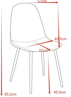 Stol i beige tyg med svarta ben - Carisma + Stolsdyna