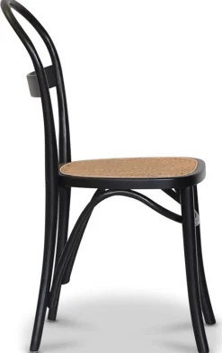 Stol i böjträ med rotting sits