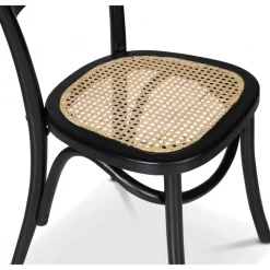 Stol i böjträ med rotting sits