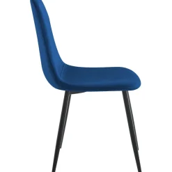 Stol i blå sammet svarta ben - Carisma + Fläckborttagare för möbler