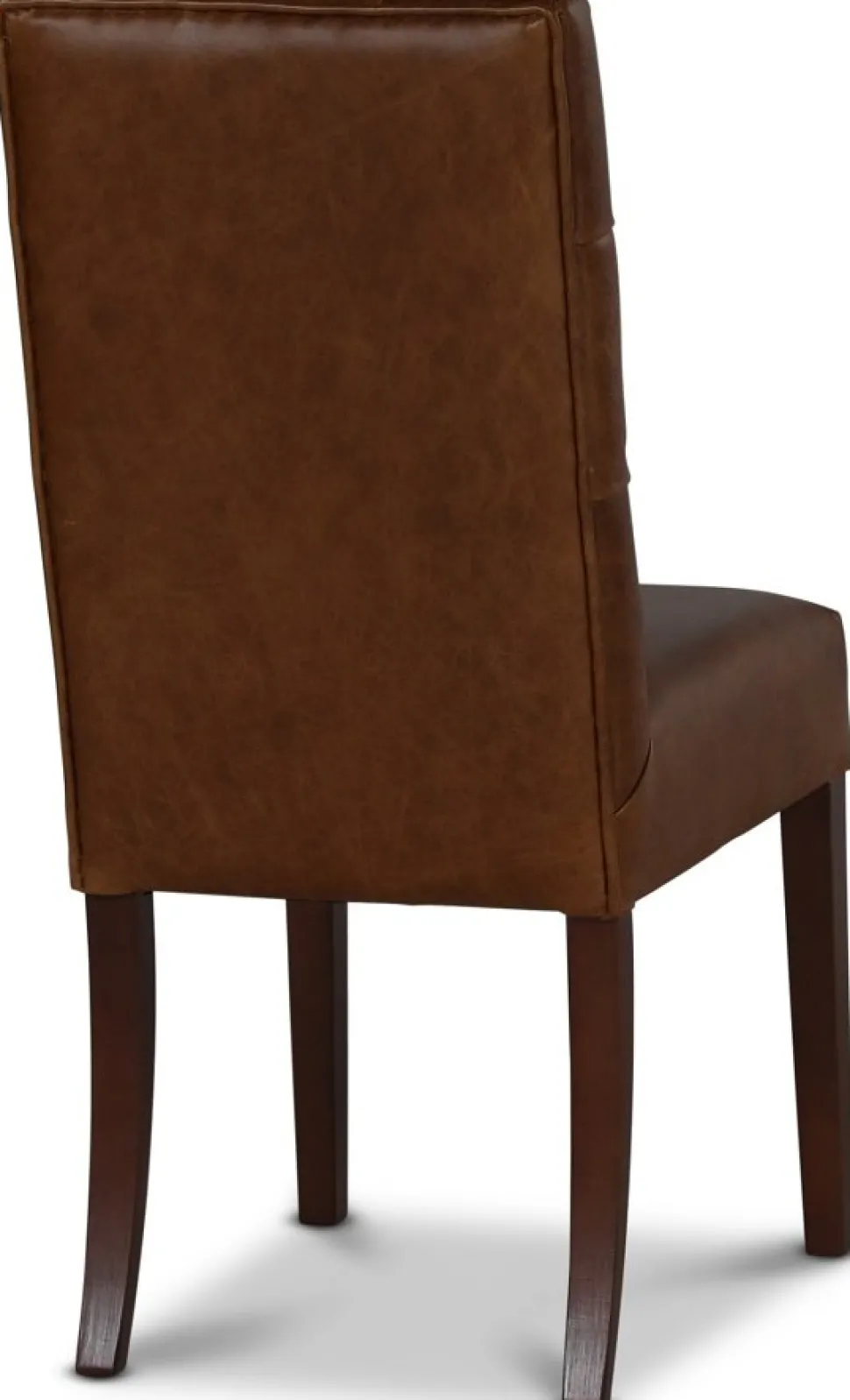 Stol i brunt anilinläder