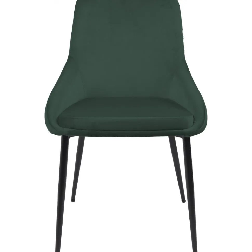 Stol i grön sammet - Theo + Möbeltassar