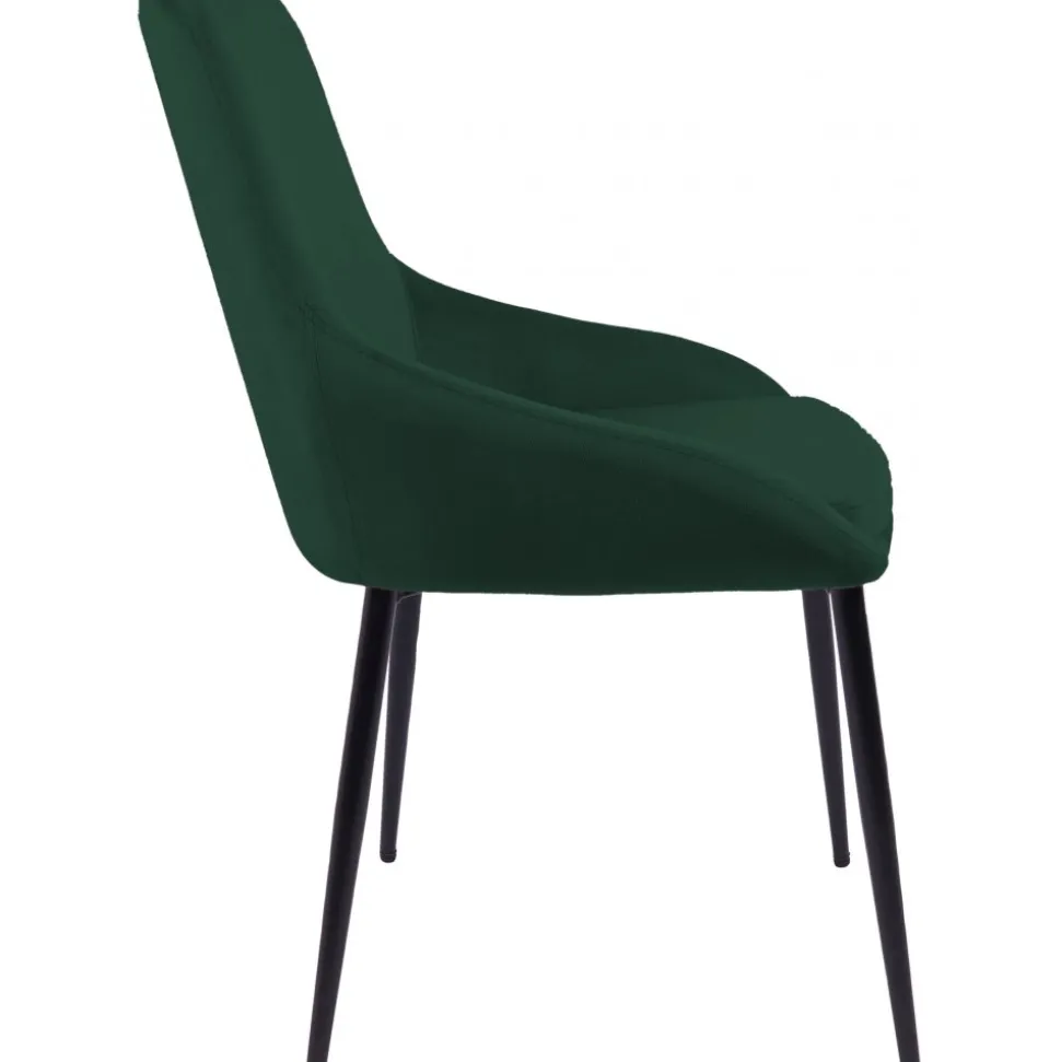 Stol i grön sammet - Theo + Möbeltassar