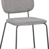 Stol i grått tyg med svarta ben + Fläckborttagare för möbler