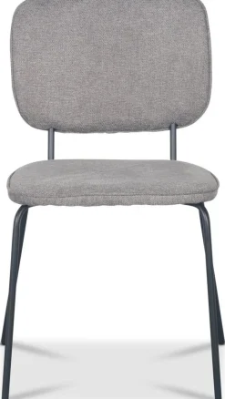 Stol i grått tyg med svarta ben + Fläckborttagare för möbler