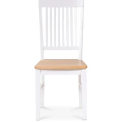 Stol i oljad ek/vit - Dalarös + Möbeltassar