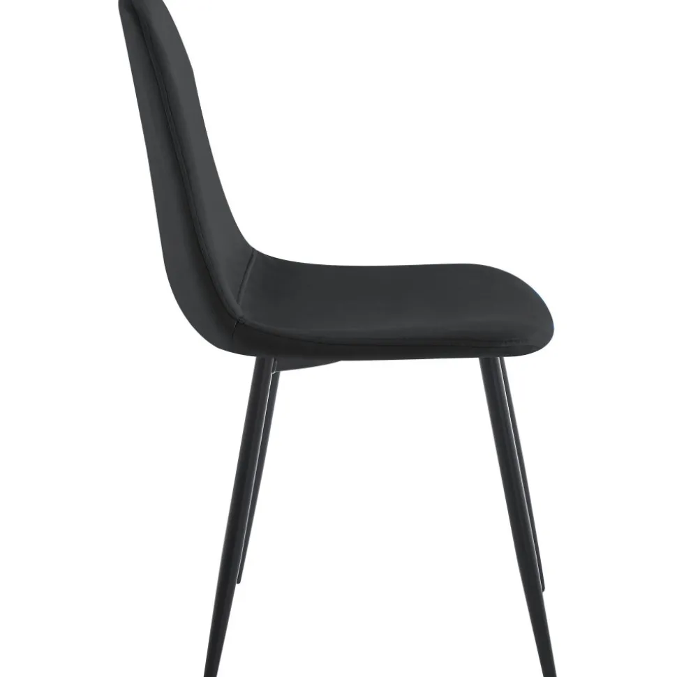 Stol i svart sammet - Carisma + Textilrengöring för möbler