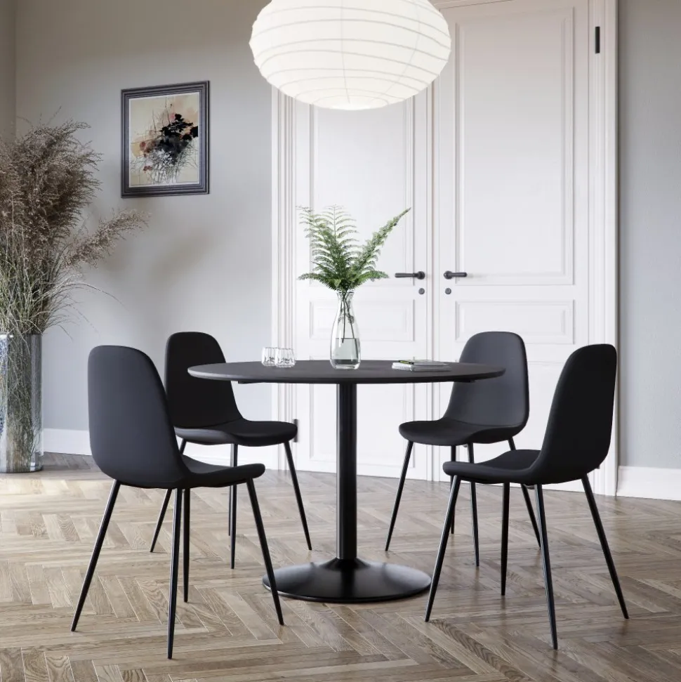 Stol i svart sammet - Carisma + Textilrengöring för möbler