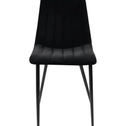 Stol i svart sammet - Kayla + Textilrengöring för möbler