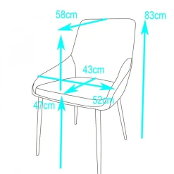 Stol i svart sammet - Theo