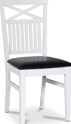 Stol med kryss i rygg och svart sits + Fläckborttagare för möbler