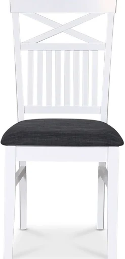 Stol med kryss i ryggen, grå sits - Skagen + Textilrengöring för möbler