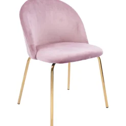 Stol rosa med guldiga ben - Plaza + Möbeltassar