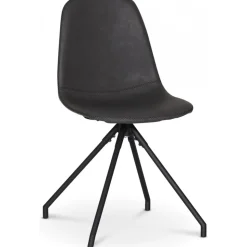 Stol snurrbar i svart PU