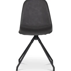 Stol snurrbar i svart PU