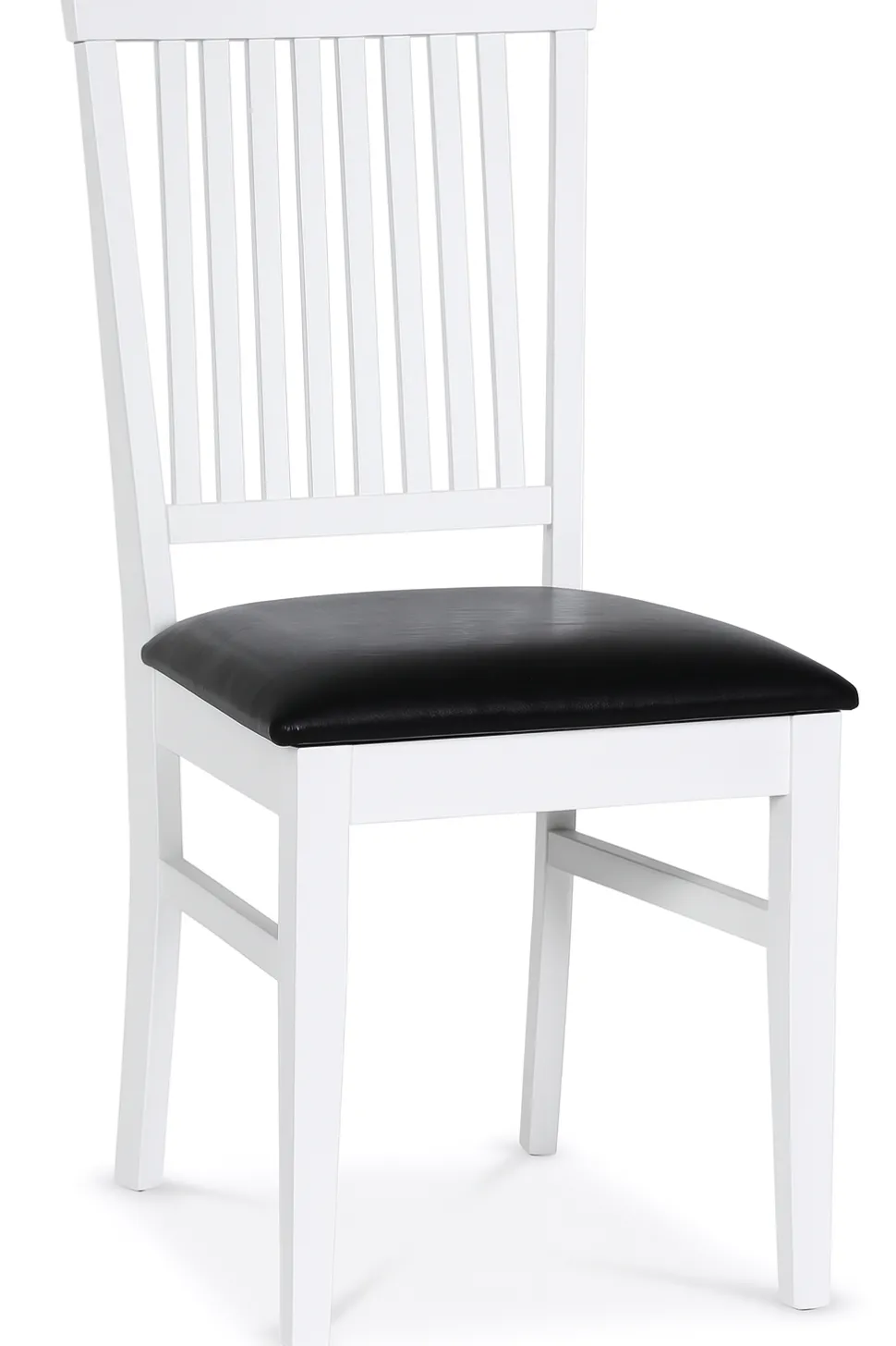 Stol vit med svart sits - Fårö + Fläckborttagare för möbler