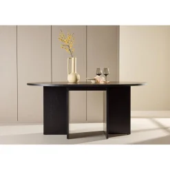 Strada matbord 120-170 x 120 cm - Svart