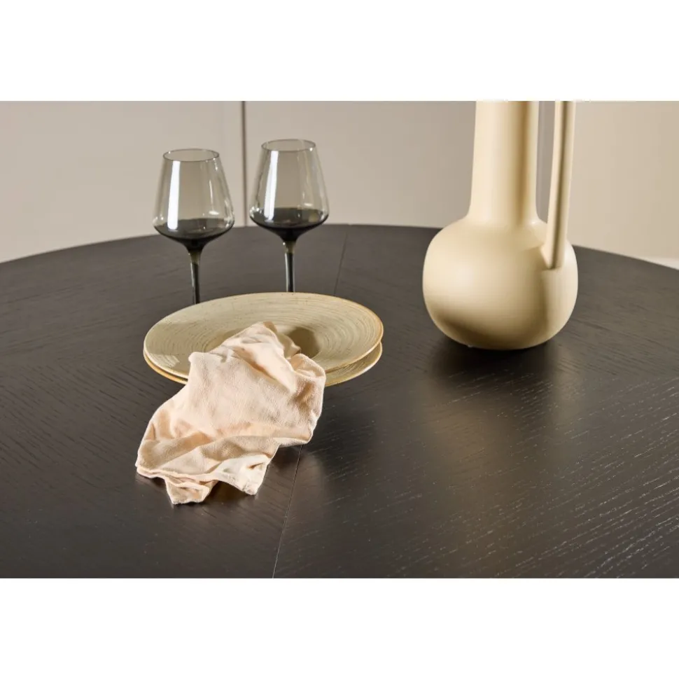 Strada matbord 120-170 x 120 cm - Svart