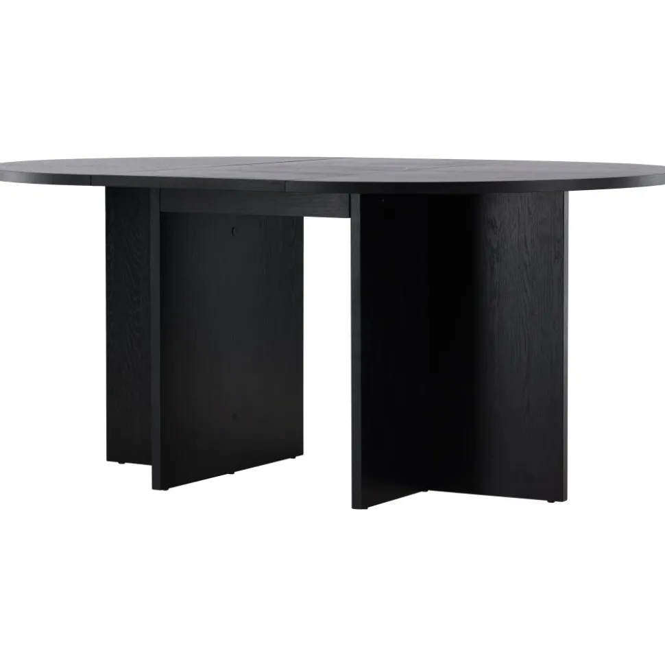 Strada matbord 120-170 x 120 cm - Svart