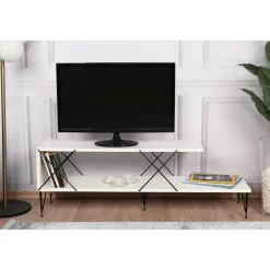 Street TV-bänk - Vit