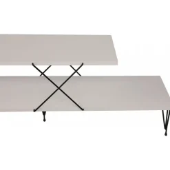 Street TV-bänk - Vit