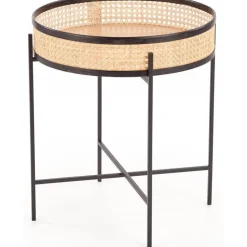 Sulawe soffbord Ø50 cm - Svart