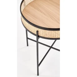 Sulawe soffbord Ø50 cm - Svart