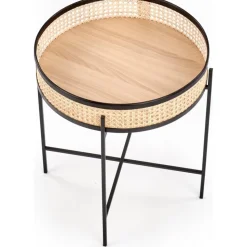 Sulawe soffbord Ø50 cm - Svart