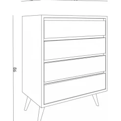 Suvera byrå - Vit marmor