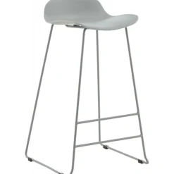Svall barstol - Grå plast