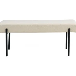 Swindon bänk Vit boucle