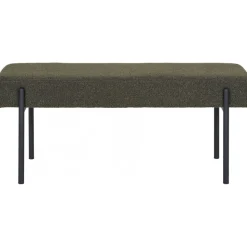 Swindon sittbänk - Mörkgrön bouclé
