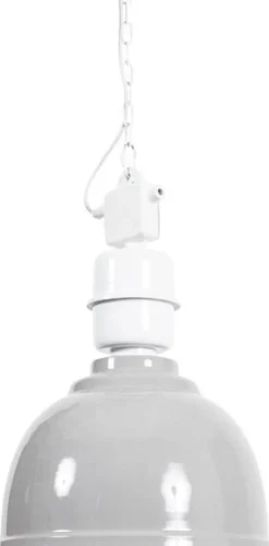 Taklampa Ø35 cm grålackad metall