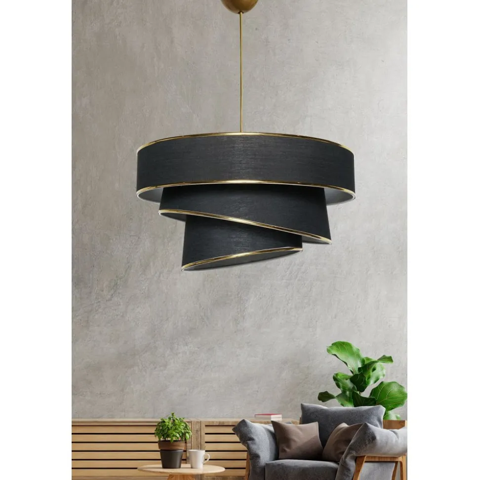 Taklampa Couper - Svart/guld