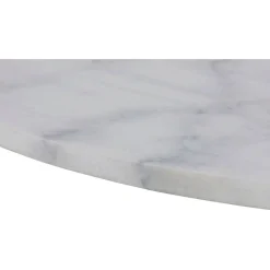 Tarifa matbord Ø110 cm - Vit marmor/svart