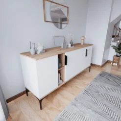 Tarz skänk - Ek/vit