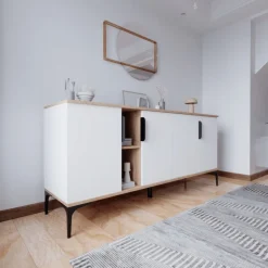 Tarz skänk - Ek/vit