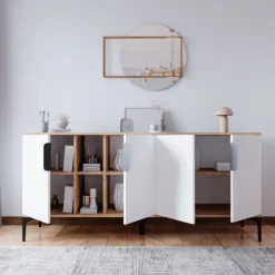 Tarz skänk - Ek/vit