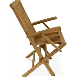 Teakstol med armstöd - Saltö + Träolja för möbler