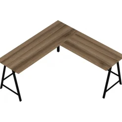 Team hörnskrivbord 180 x 60 cm - Mörkbrun