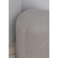 Tee sittpuff - Gråbeige teddy